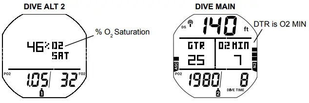 AQUA LUNG i450T Hoseless Air Integrated Wrist Watch Dive Computer w USB - fig 29