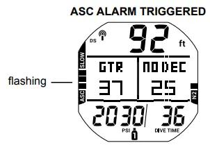 AQUA LUNG i450T Hoseless Air Integrated Wrist Watch Dive Computer w USB - fig 31