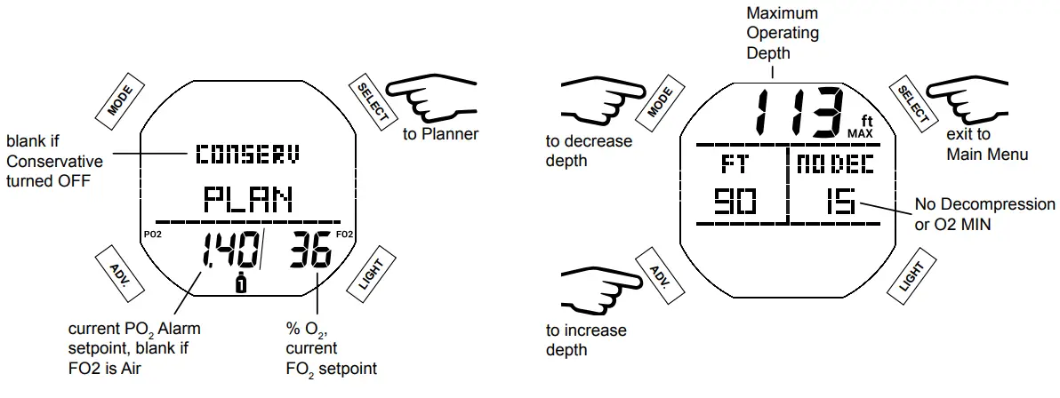 AQUA LUNG i450T Hoseless Air Integrated Wrist Watch Dive Computer w USB - fig 56