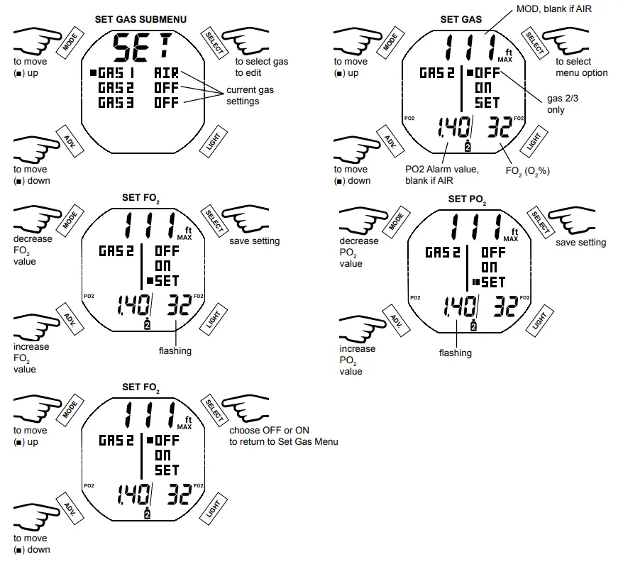 AQUA LUNG i450T Hoseless Air Integrated Wrist Watch Dive Computer w USB - fig 58