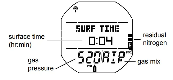 AQUA LUNG i450T Hoseless Air Integrated Wrist Watch Dive Computer w USB - fig 91