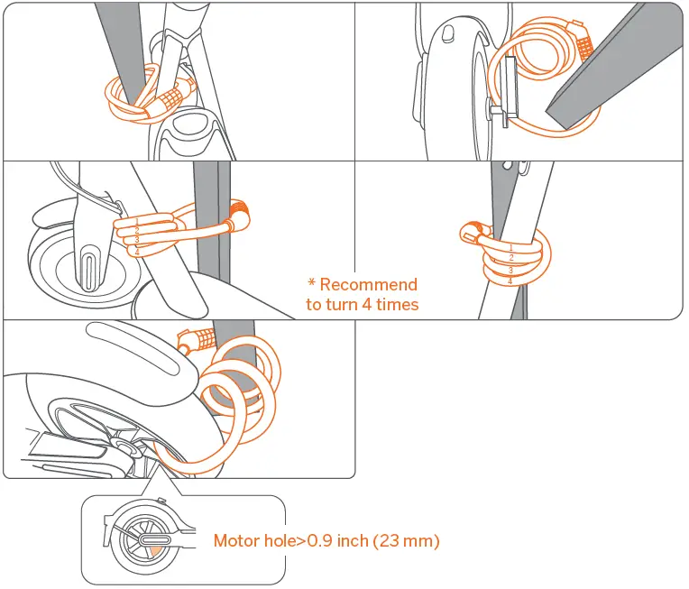 SEGWAY PR0201 Ninebot Password Lock for KickScooters-11