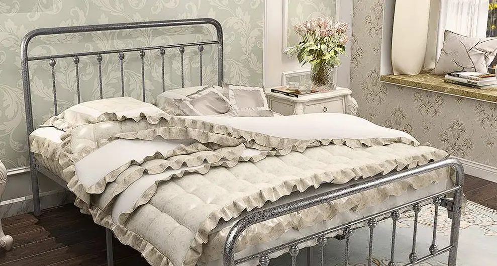 Westsky 634f Victorian Vintage Black And Silver Metal Bed Frame Instruction Manual