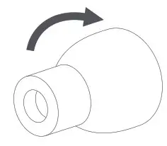 Xiaomi QTER01JY In-Ear Headphones - Changing Earbud Tips 2