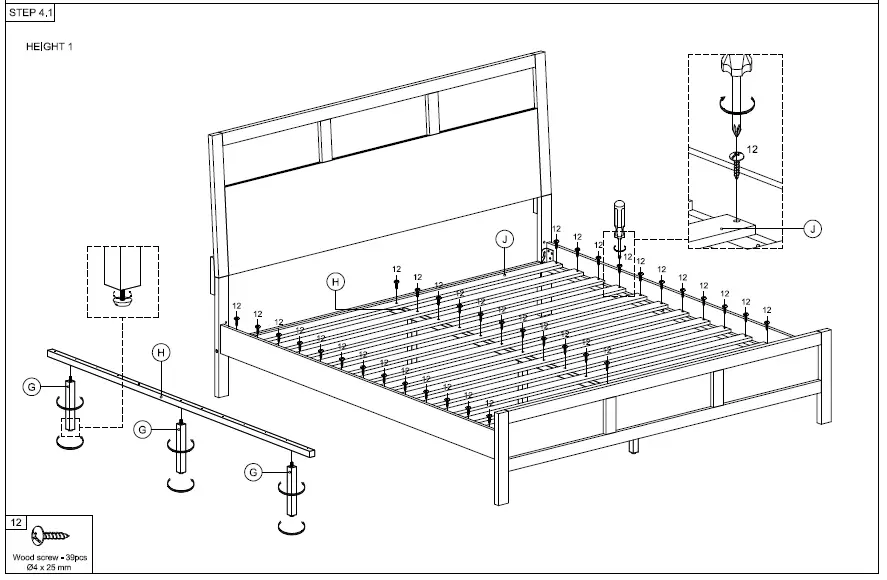 GODEER-WF291491AAP-Brown-Wood-Frame-King-Bed-07