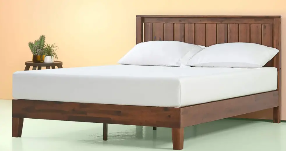 Godeer Wf291491aap Brown Wood Frame King Bed Instruction Manual