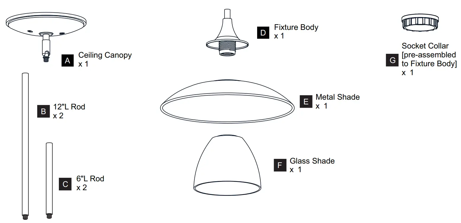 QUOIZEL FYT1512EK Mini Pendant Ceiling Light - fig 2
