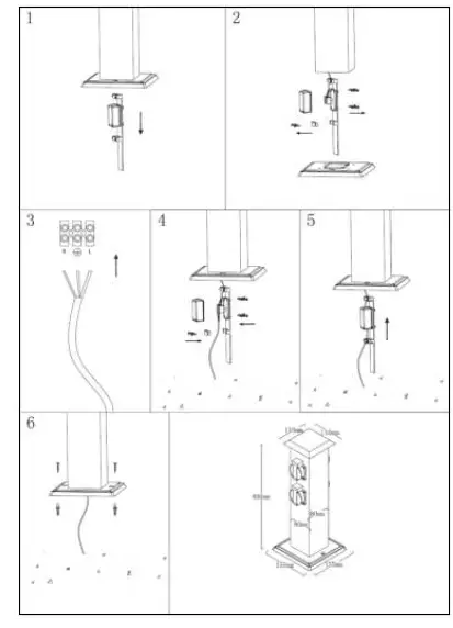 V-TAC VT-1155-4-4-Ways-Garden-Socket-04
