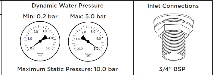 BRISTAN BSM BLK D3 Bathroom Taps-2