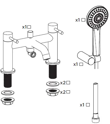 BRISTAN BSM BLK D3 Bathroom Taps-4