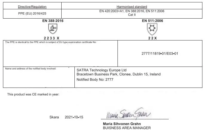 BLUEWEAR Rough Workwear Work Gloves User Manual - Signature