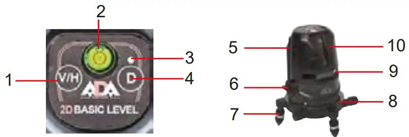 ADA 2D Basic Level Laser Level - Fig 1