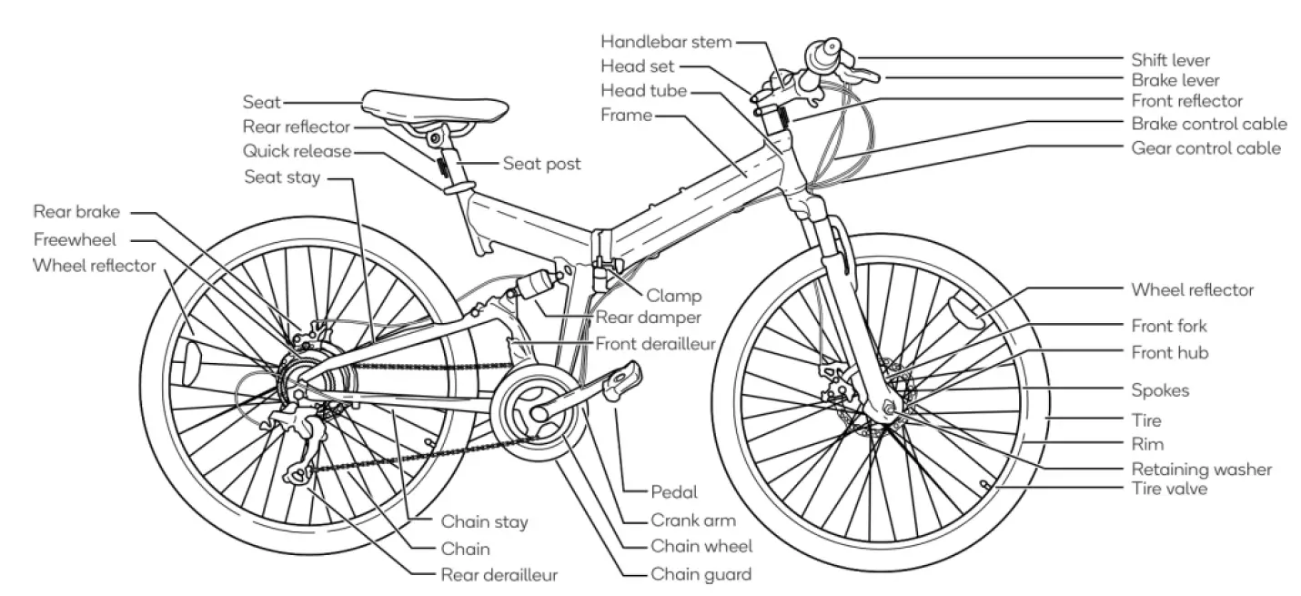 kogan FS26FALMTBA 26 Inch  Foldable  Mountain  Bike 6