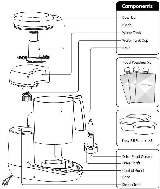baby brezza DELUXE one step Food Maker-fig3