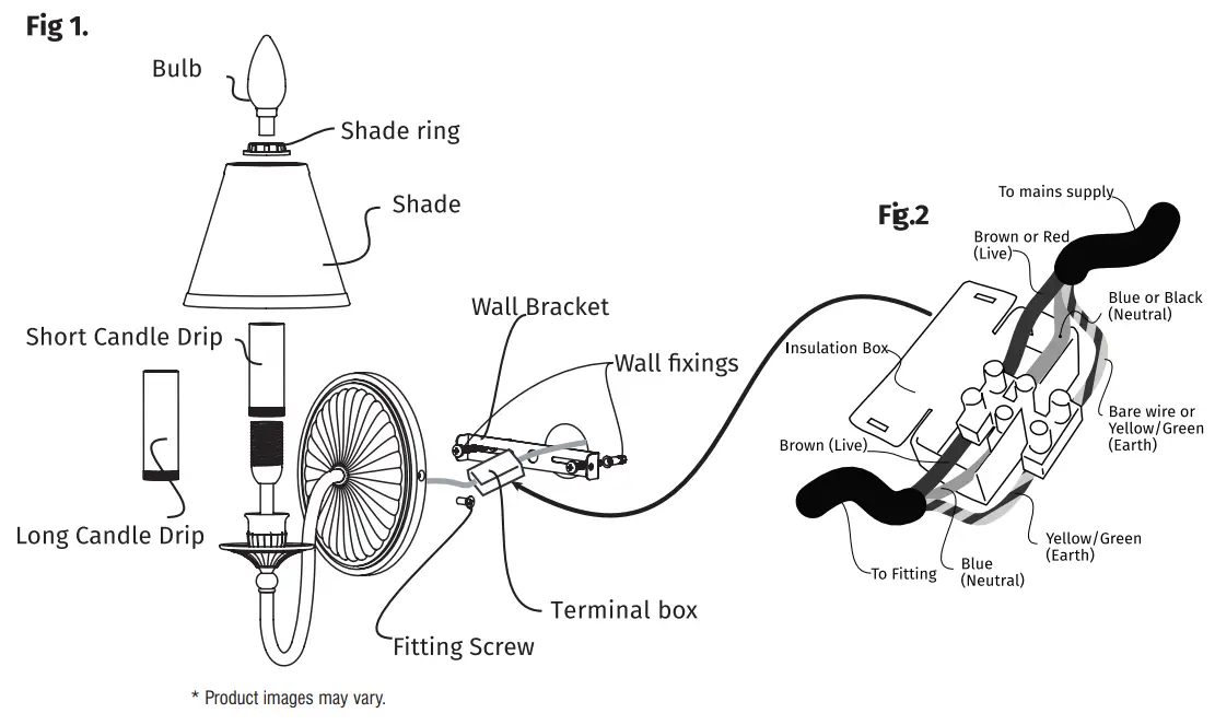Interiors 1900 ABY133W Fitzroy Solid Brass Wall Light fig 1