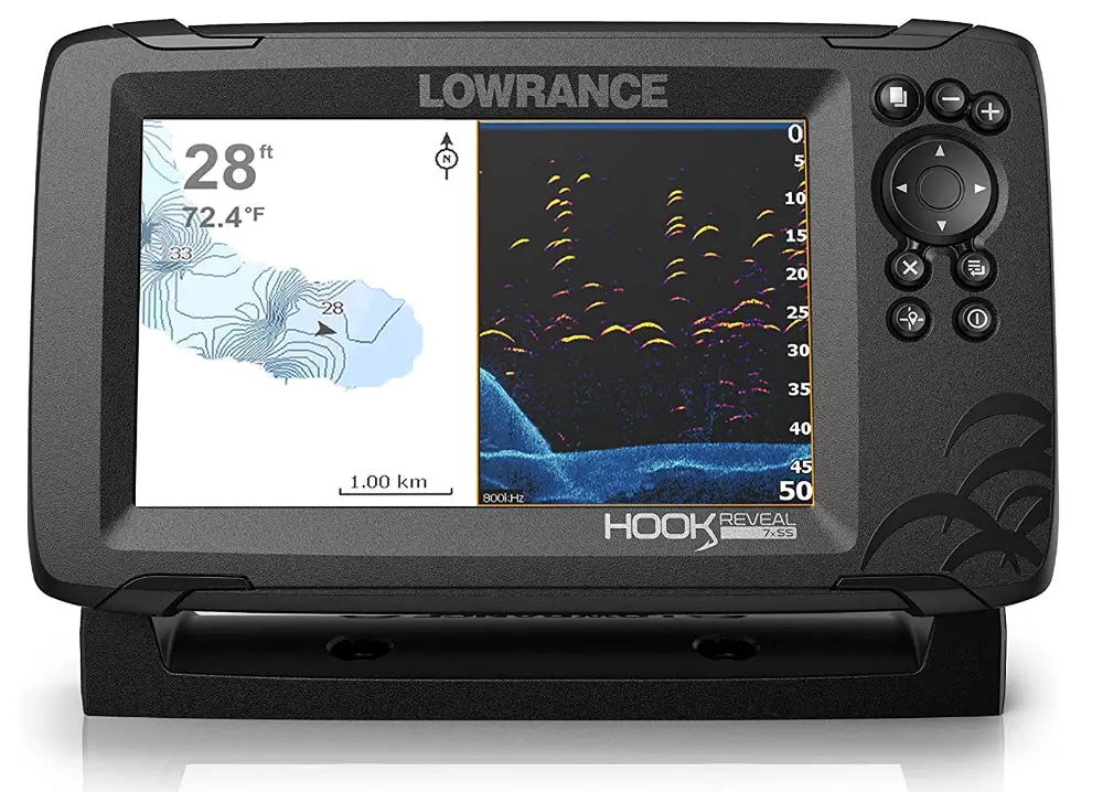 Lowrance Hook Reveal 7 Inch Fish Finders with Transducer