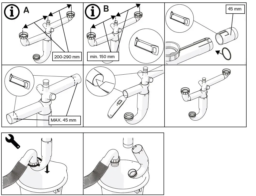 onnline-2-Bowl-Kitchen-Water-Trap-FIG-2