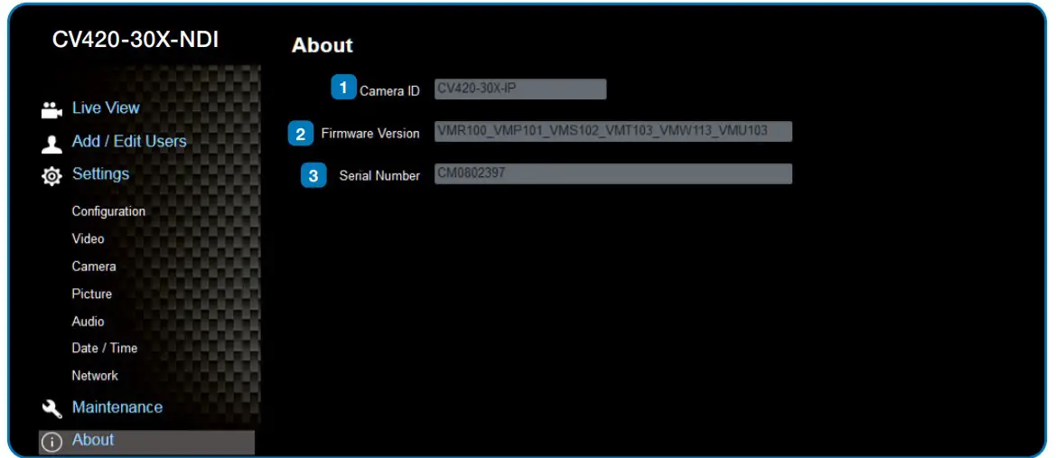 Marshall CV420-30X-NDI Zoom Block Camera-About