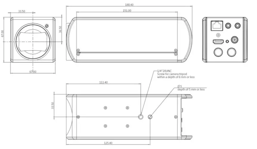 Marshall CV420-30X-NDI Zoom Block Camera- Installation Instructions