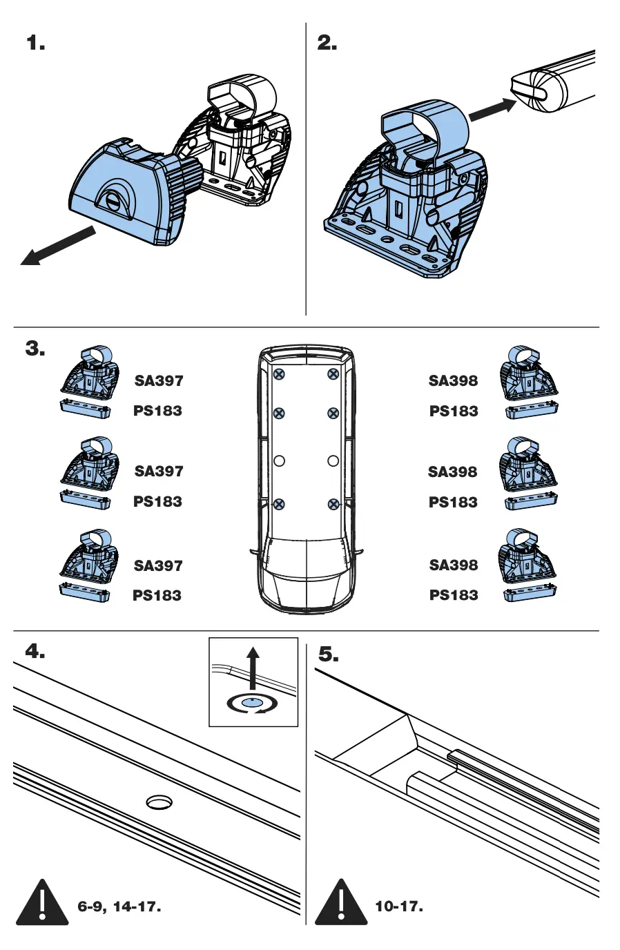 Rhino MC3PR-FL KammBar Aluminium Roof Bars - fig 1