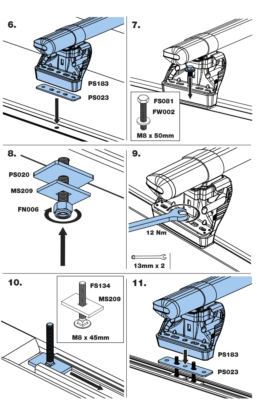 Rhino MC3PR-FL KammBar Aluminium Roof Bars - fig 2