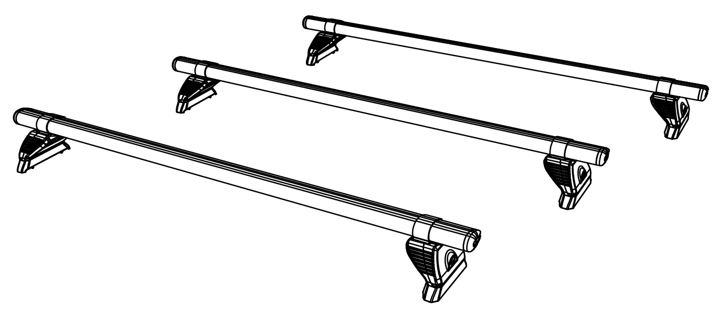Rhino MC3PR-FL KammBar Aluminium Roof Bars