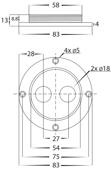 HAVIT-Lightning-HV1622T-BLK-240V-Highlite-Bollard-Light-FIG-2