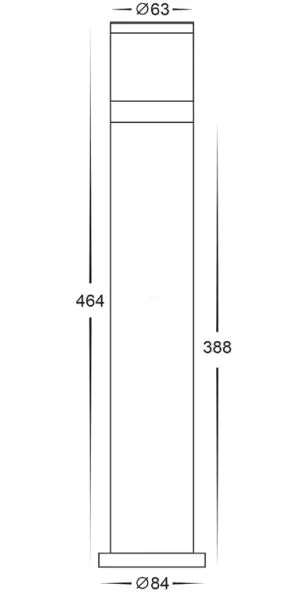 HAVIT-Lightning-HV1622T-BLK-240V-Highlite-Bollard-Light-FIG-3