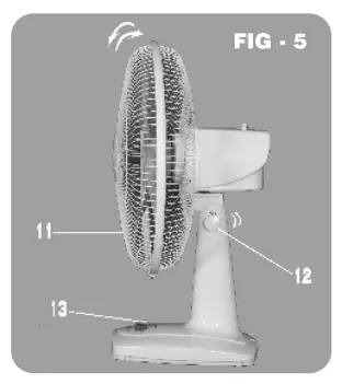 orient B07CHN8F6R Electric Pro Desk-60 400mm Table Fan - fig 5