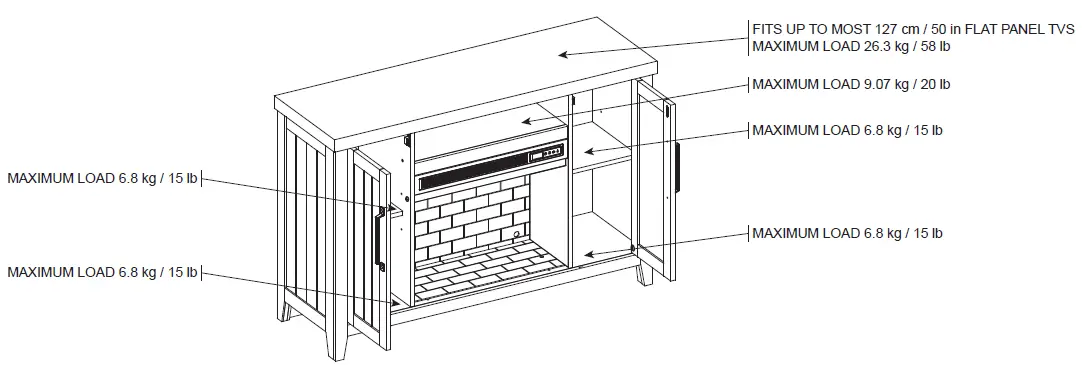 Style-Selections-1730FM-23-273-Electric-Fireplace-Media-Mantel-fig-22