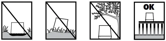 ACURITE 02446 Wireless Digital Rain Gauge Instruction Manual - Ensure the rain gauge is not placed in a low spot that could