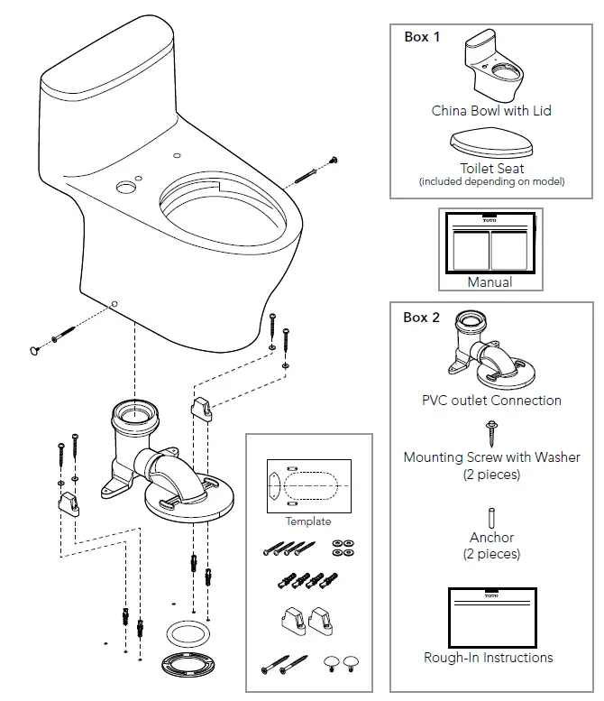 TOTO MW6423046CUFGA Nexus Cotton White Elongated Chair Height WaterSense Toilet 2