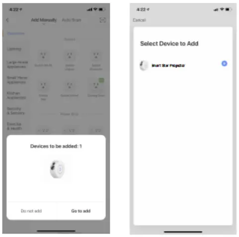 FLINQ Smart Starry Sky Projector - Password and press