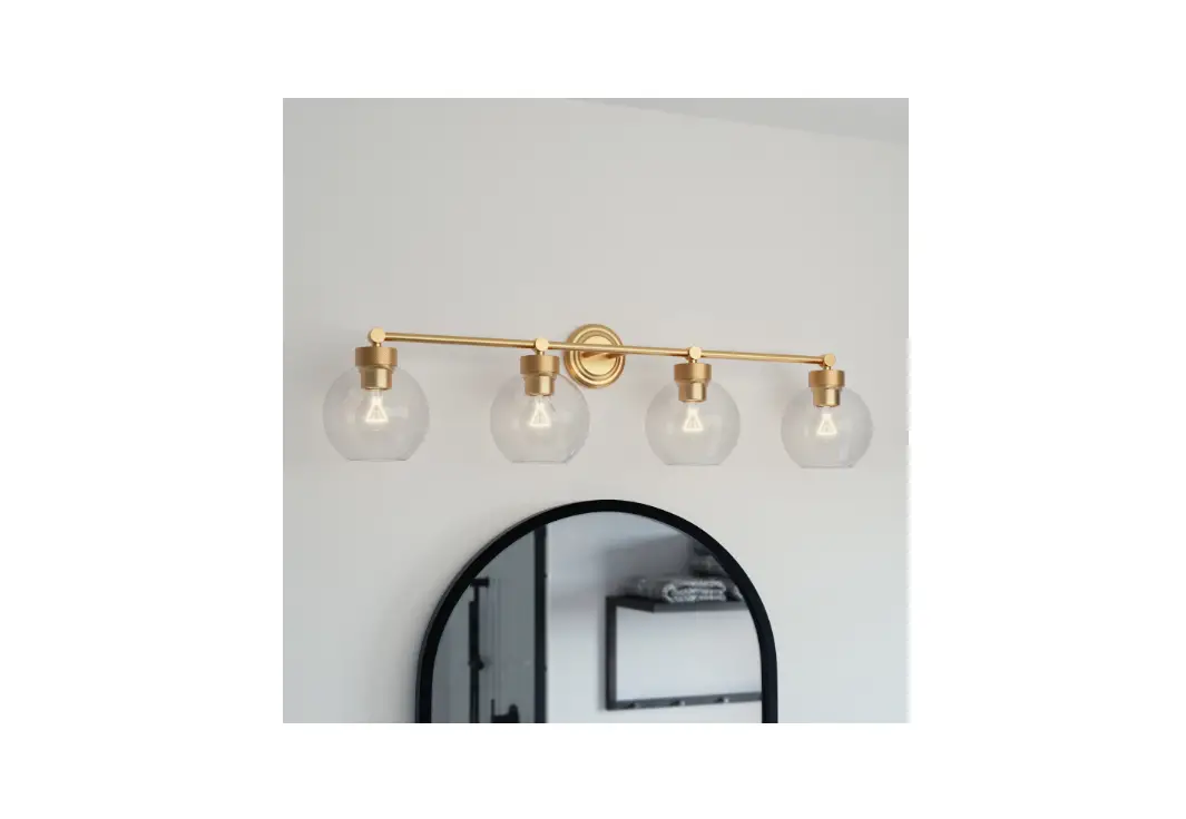 Signature Hardware 953486 35-in 4-light Brushed Gold Modern-contemporary Vanity Light Installation Guide