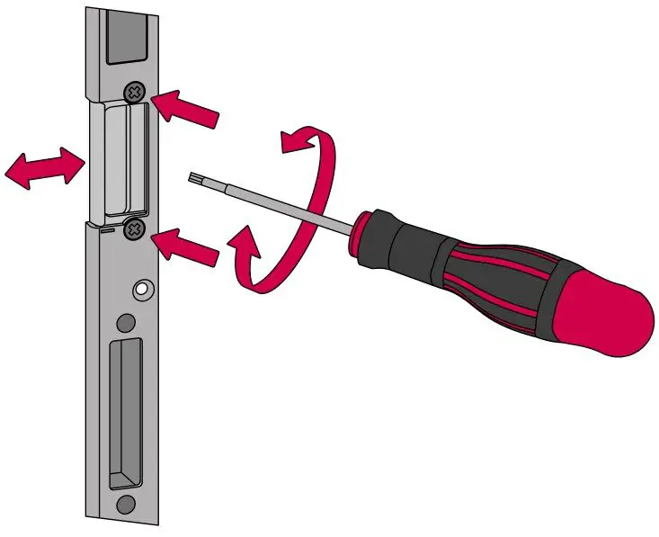 Contact pressure adjustment latch plate