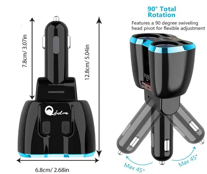 Qidoe-C46-USB-C-Car-Charger-and-Splitter-Adapter-fig-3