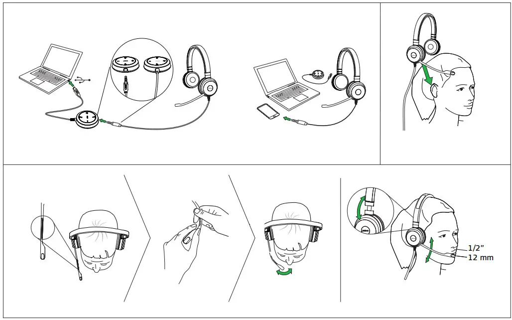 Jabra 5399-823-309 Evolve 30 II headset