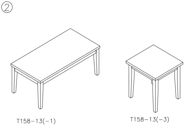 ASHLEY T158-13 Occasional Table Set-FIG5