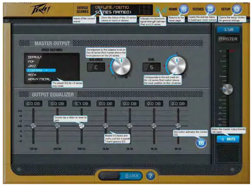 PEAVEY LN1263 Column Array Portable PA System - Professional Compressor 3