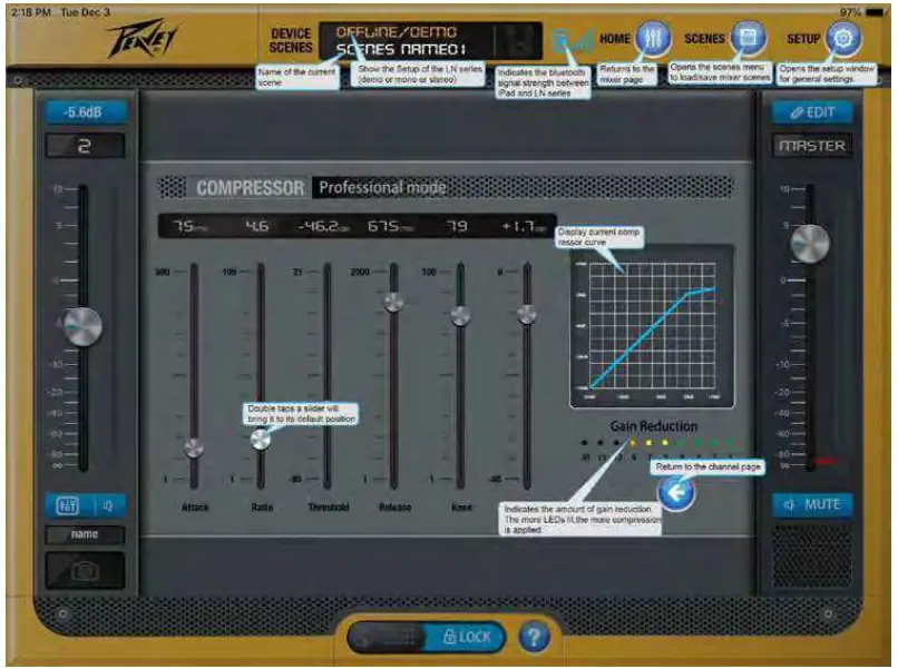 PEAVEY LN1263 Column Array Portable PA System - Professional Compressor1