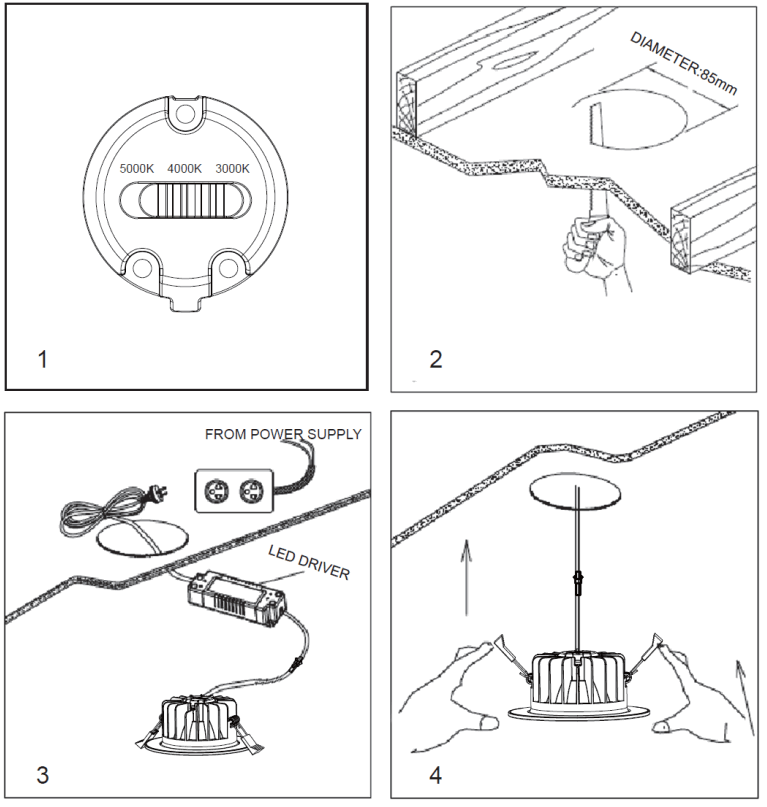 Beacon LIGHTING 170624 Infinity Mini Dimmable LED Downlight - fig