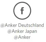 ANKER A2526HF1 Wireless Charging Dock User Guide - Facebook logo