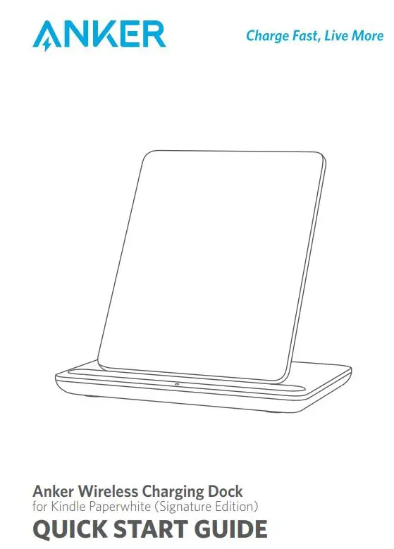 ANKER A2526HF1 Wireless Charging Dock User Guide