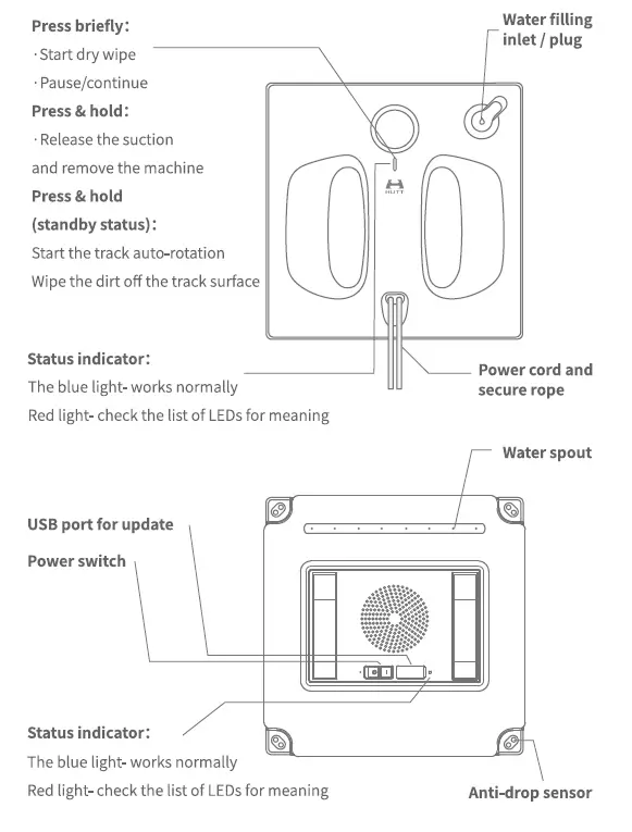 xiaomi Hutt W66 Automatic Window Robot Cleaner 1