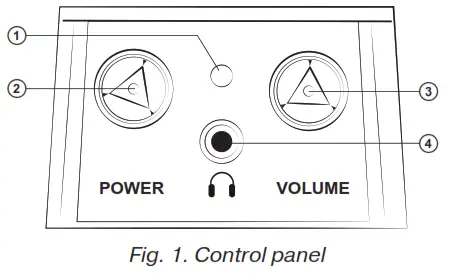SVEN 235 2.0 Multimedia Speaker System - Control panel