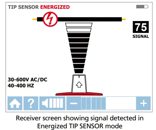 AMPROBE AT-8000 Advanced Wire Tracer - Tip Sensor Modes