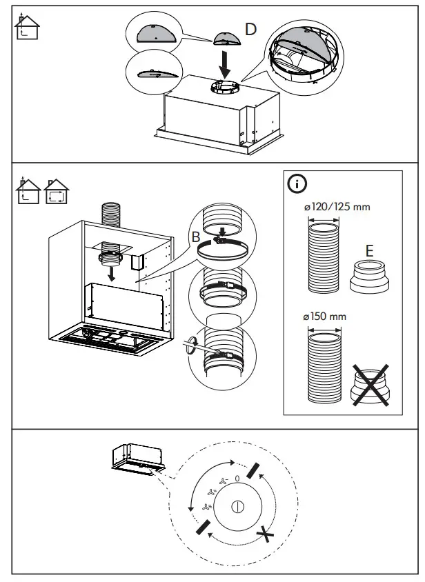IKEA Underverk Built-in extractor hood, stainless Steel60 cm-2