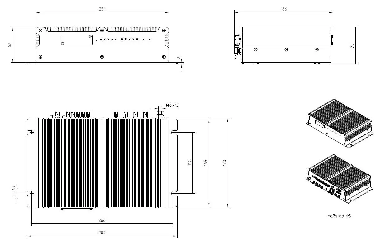 Dimensions of the Housing