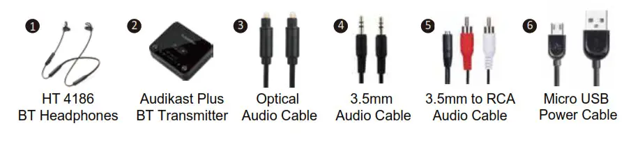 Avantree BTHT-4186 Bluetooth Transmitter and Headphone Set-box