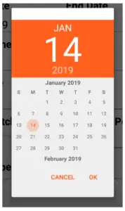 Changing Start/End Date